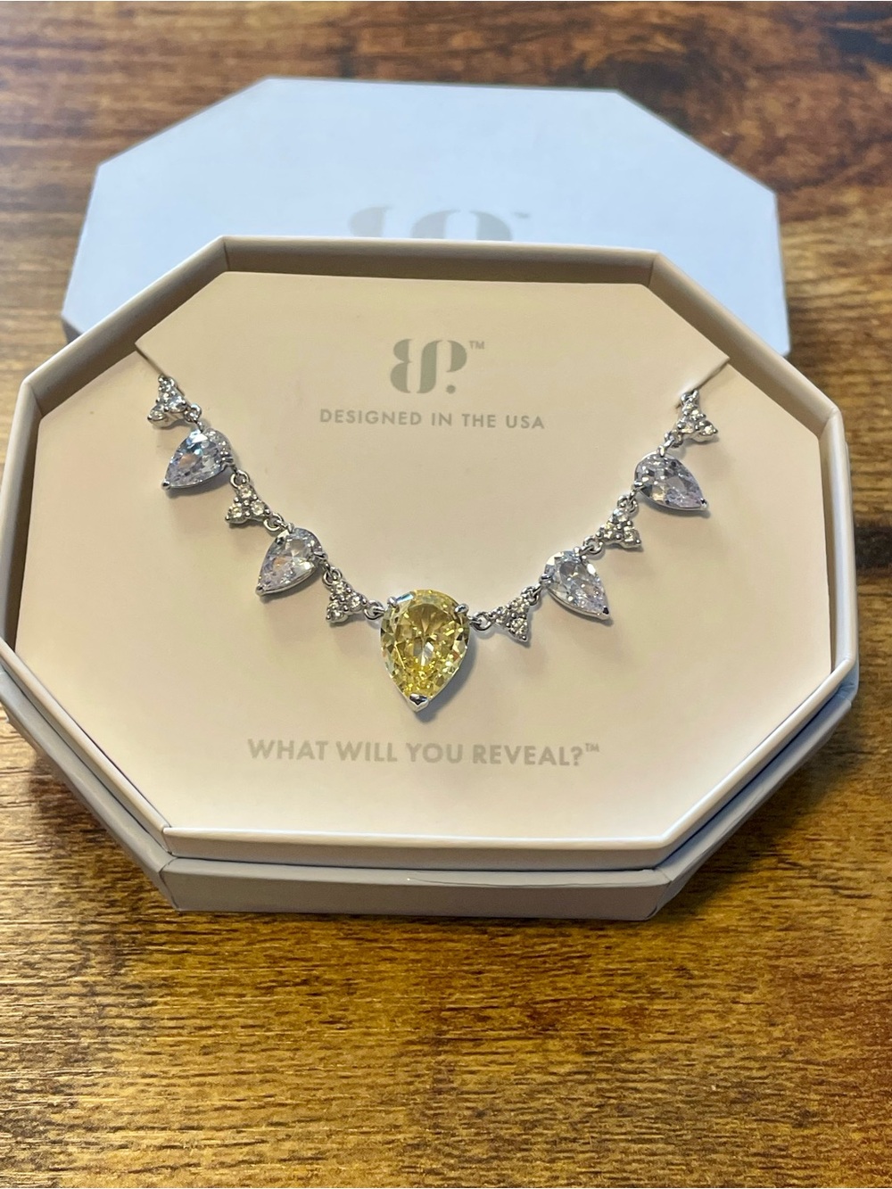 Bomb Party - Unicorn Alert - Lemon & Diamond CZ Necklace